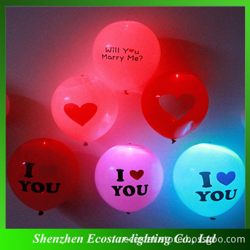 Party Supplies Flashing colorful adult party balloon 2016 birthday led balloon
